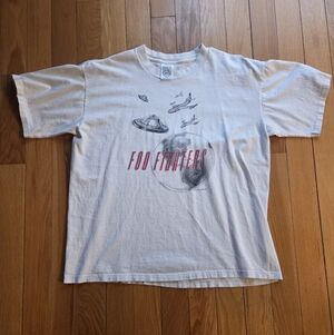 Rare Vintage 1995 Foo Fighters Graphic Tee Wild Oats Made In USA MENS XL